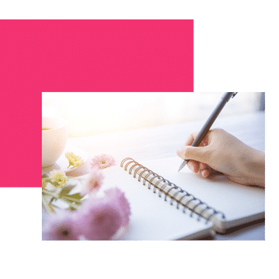 copy imagen banco con flores y cuaderno